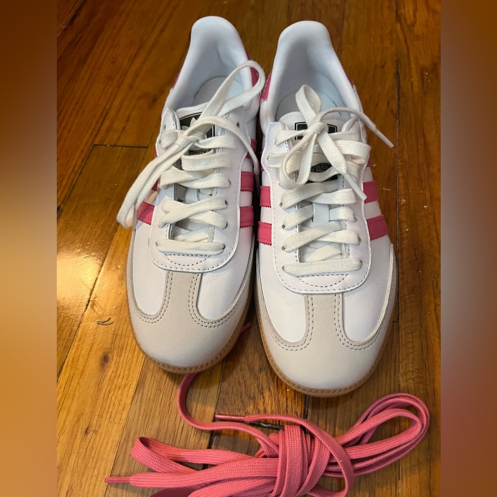 Adidas Sambas OG Pink/White US 8.5